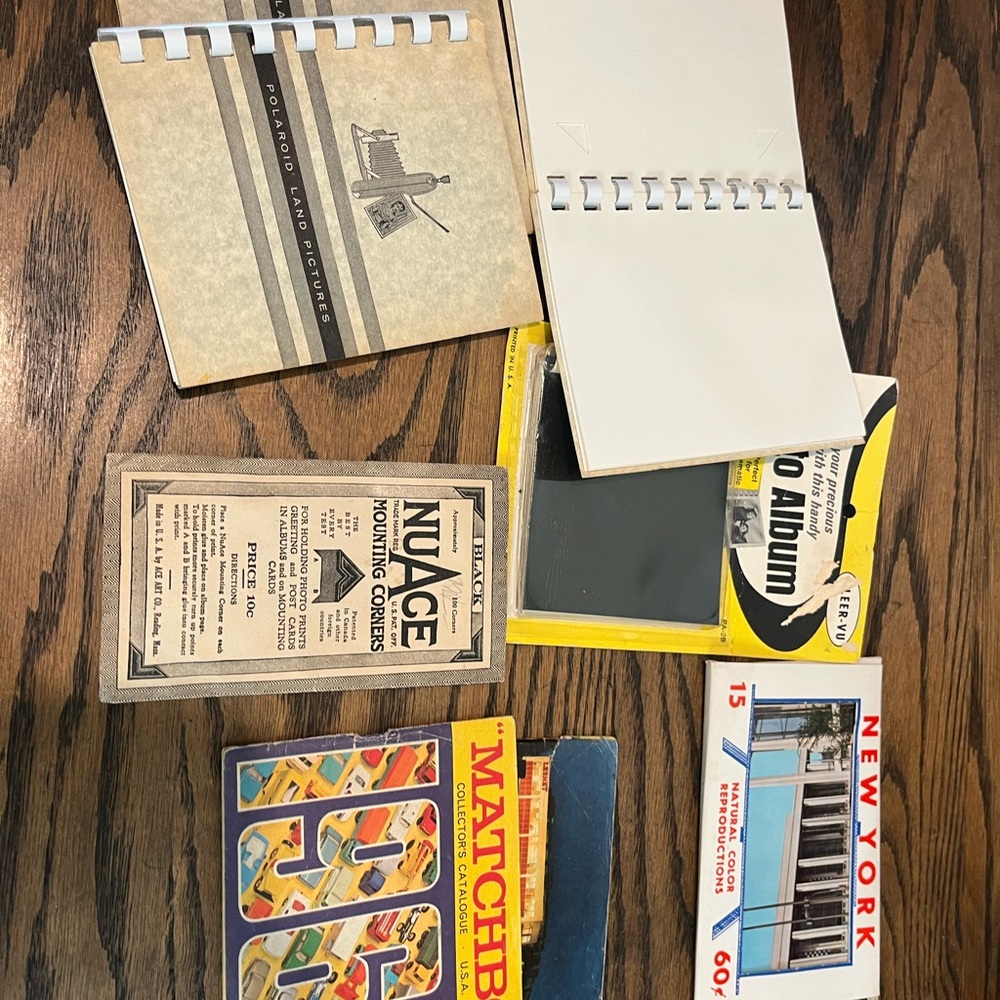 Vintage Spiral Notebooks and Photo Albums